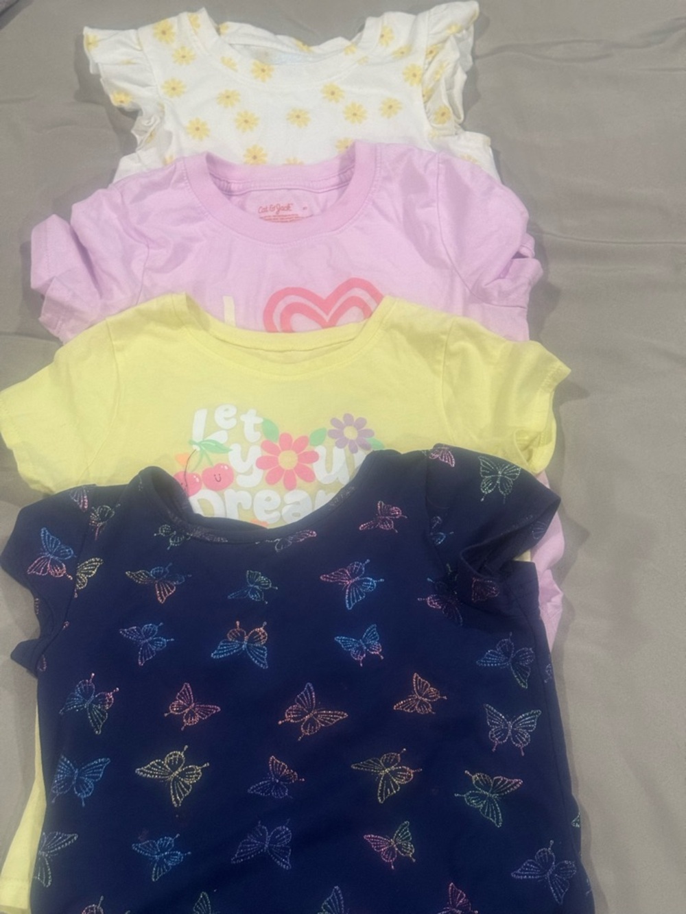 Toddler summer tees , toddler colorful tee shirts